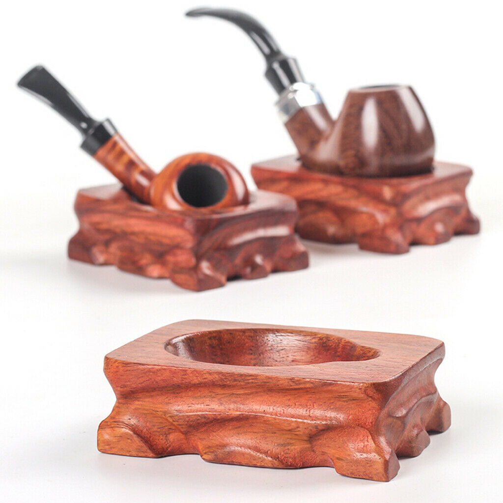 Natural Wooden Pipe Rack Stand Pipe Pipe Stand Rack Tobacco Pipe Decoration