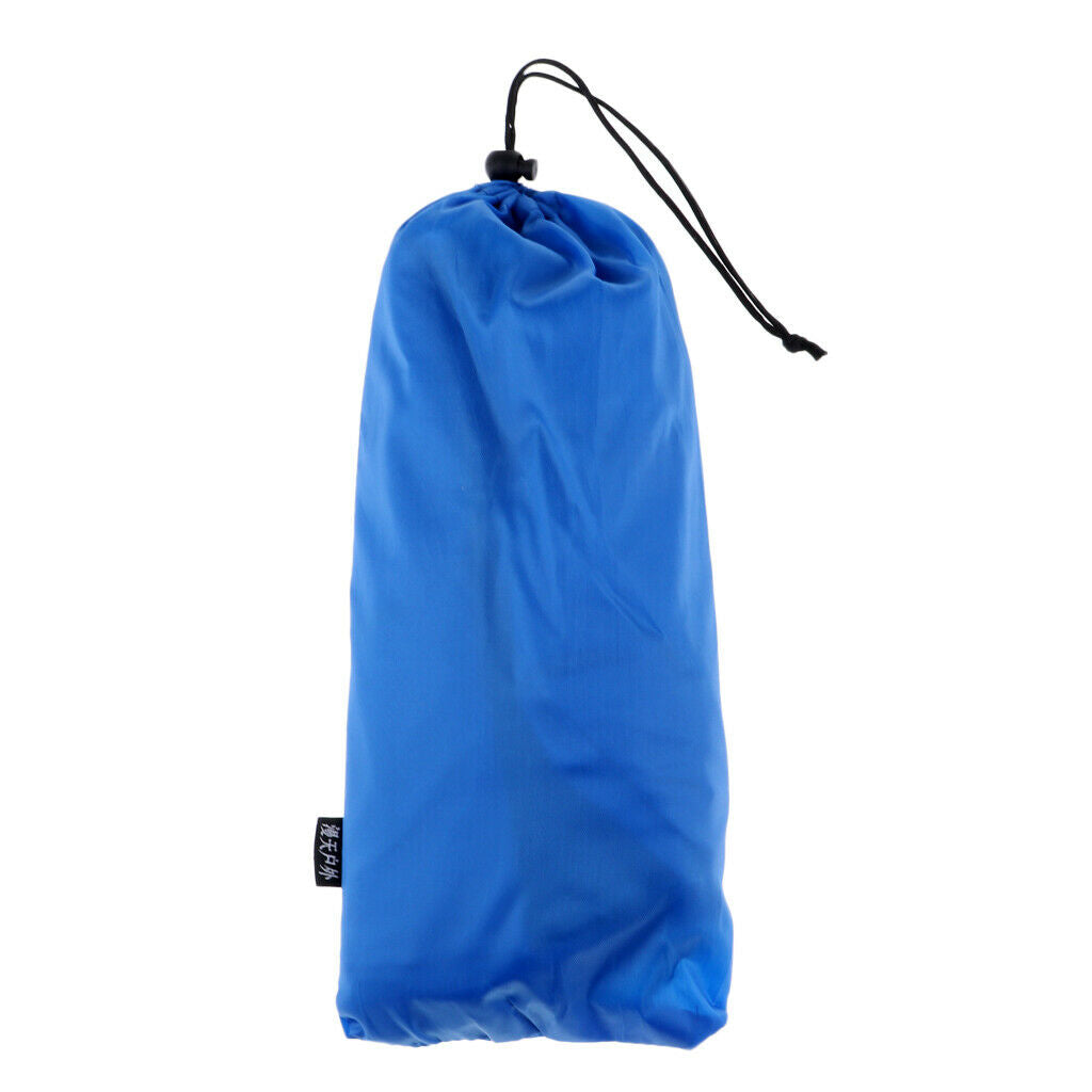 Portable Folding Washbasin Bucket Foldable Camping Water Pot Royal blue