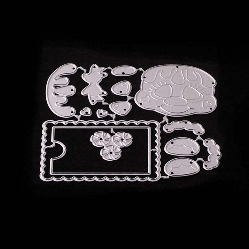 Christmas Text Frame Metal Cutting Dies Stencil DIY Scrapbook Album Paper Card