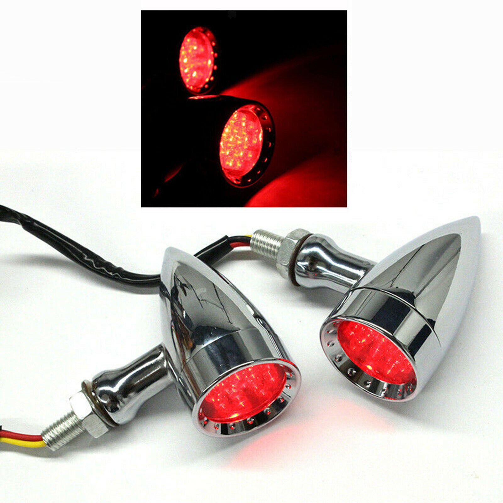 Turn Signal Light Anti-scratch Durable Motorcycle Scooter Indicators Red