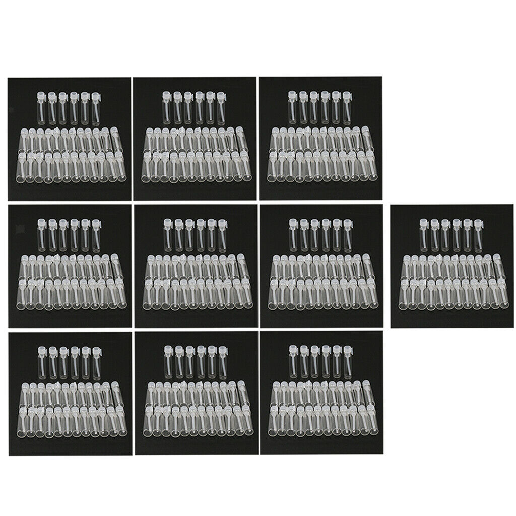 300x Refill Empty Mini Glass Vials  Bottles for Perfume Essential Oil