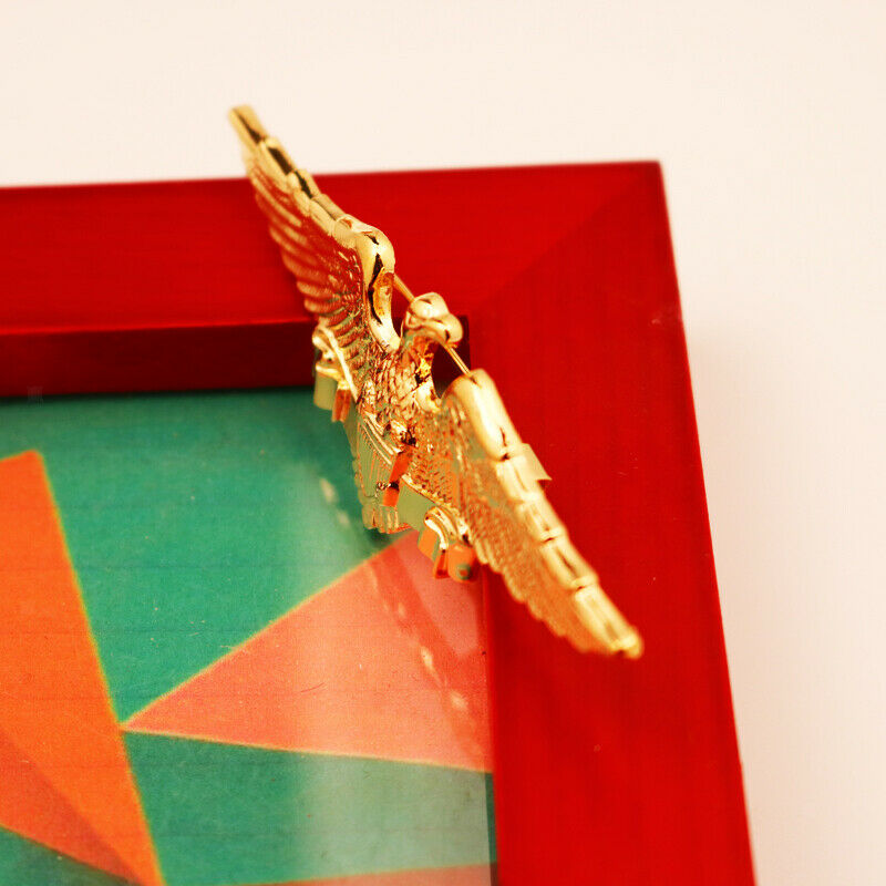 1×Brooch Pin Men's Elegant Fashion Golden Fierce Eagle Lapel Boutonniere Collar