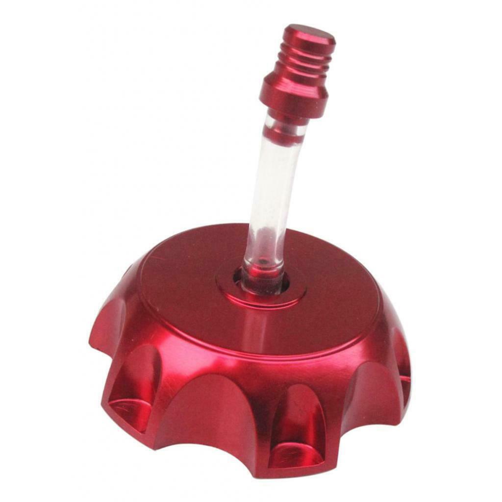Aluminum Alloy Gas Fuel Petrol Tank Cap + Breather for Dirt Bike Red