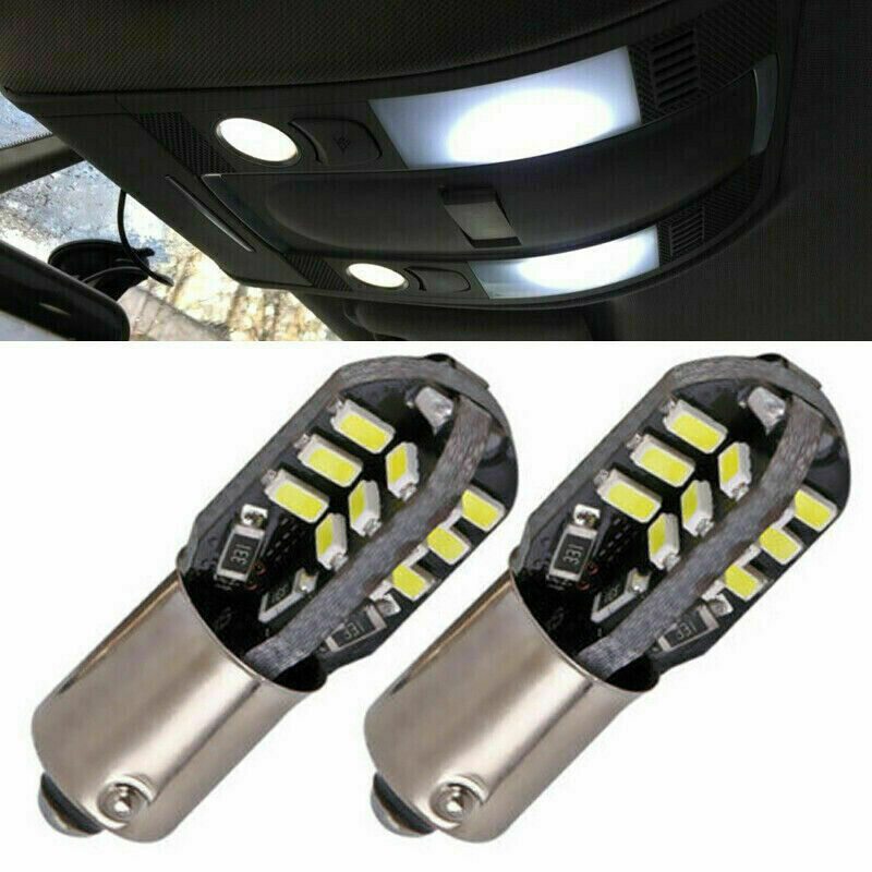2X T11 T4W 3014 LED BA9S Car Side Light Bulb  24 SMD Interior Lamp White 12V 2W