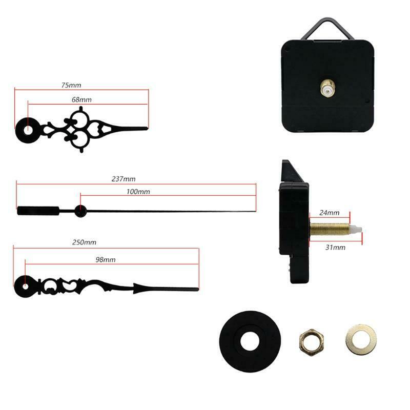 One-second Silent DIY Quartz Wall Clock Movement Mechanism Hands Repair Tools