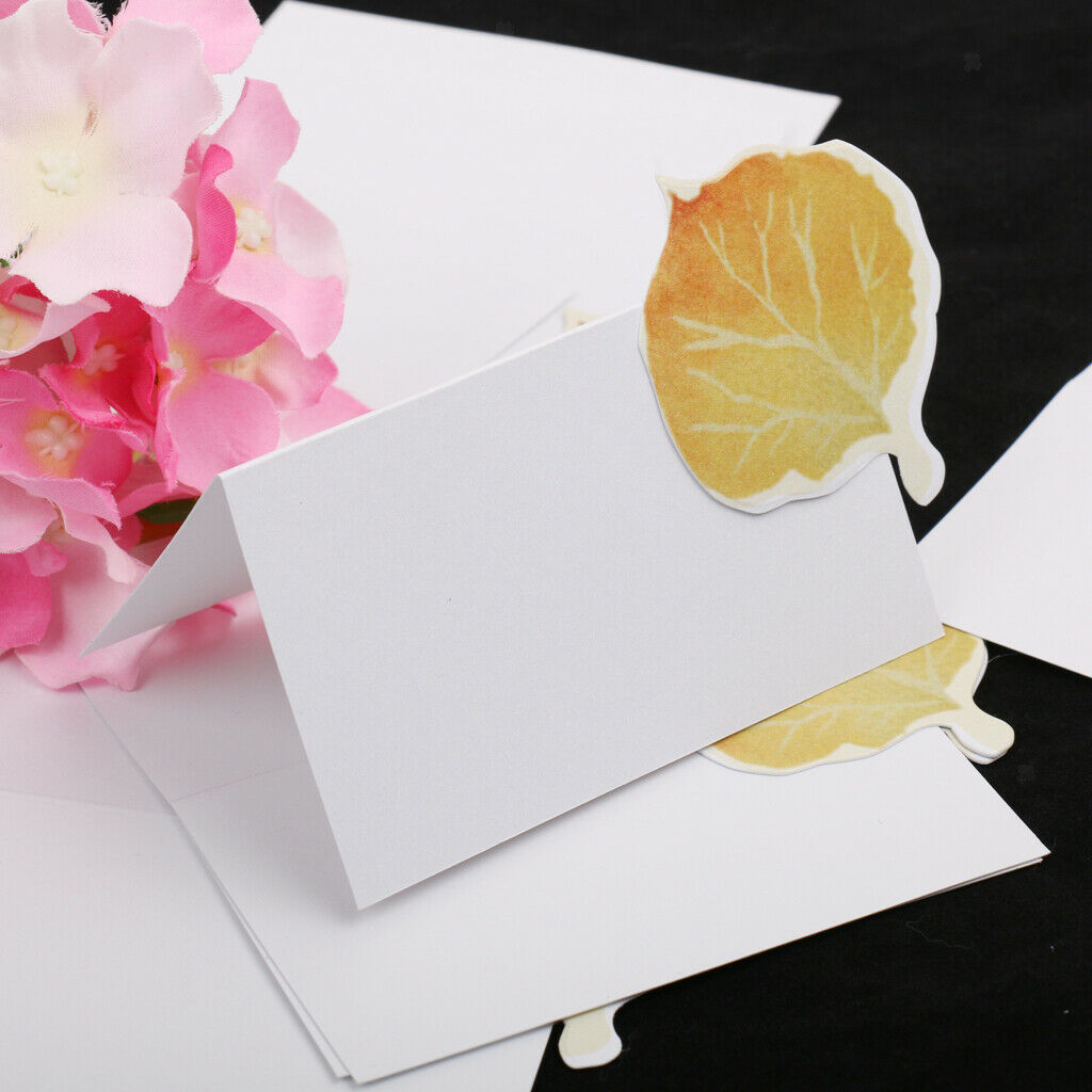 10pcs Blank Maple Place Cards Table Markers Wedding Birthday Party Decor