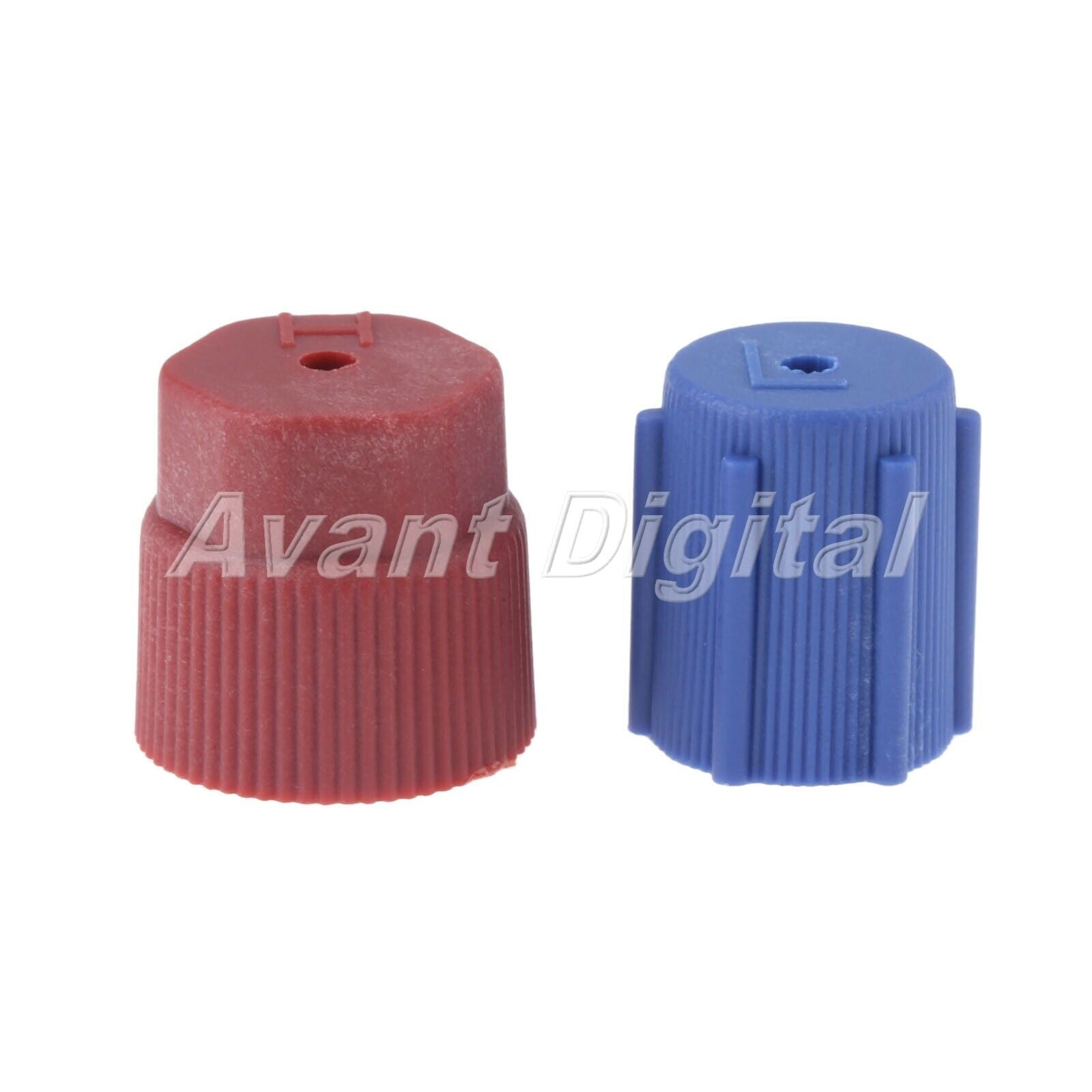 R134a 5 Blue Low 13mm & 5 Red High 16mm Air Conditioning Charging Port Caps 10Pc