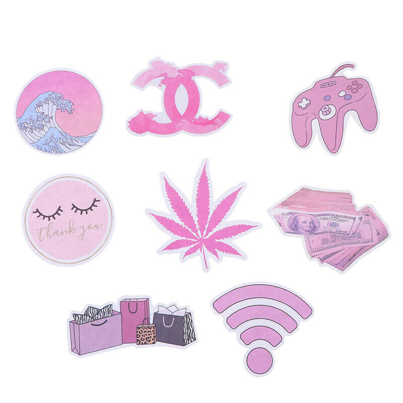 103 PCS Cute Cartoon Stickers Fashion Girl Pink Anime Graffiti Sticke.l8