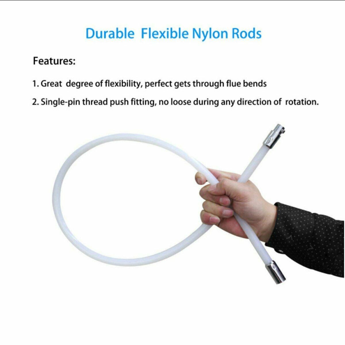 Chimney Cleaner Brush Cleaning Rotary Sweep System Fireplace Rod Kits