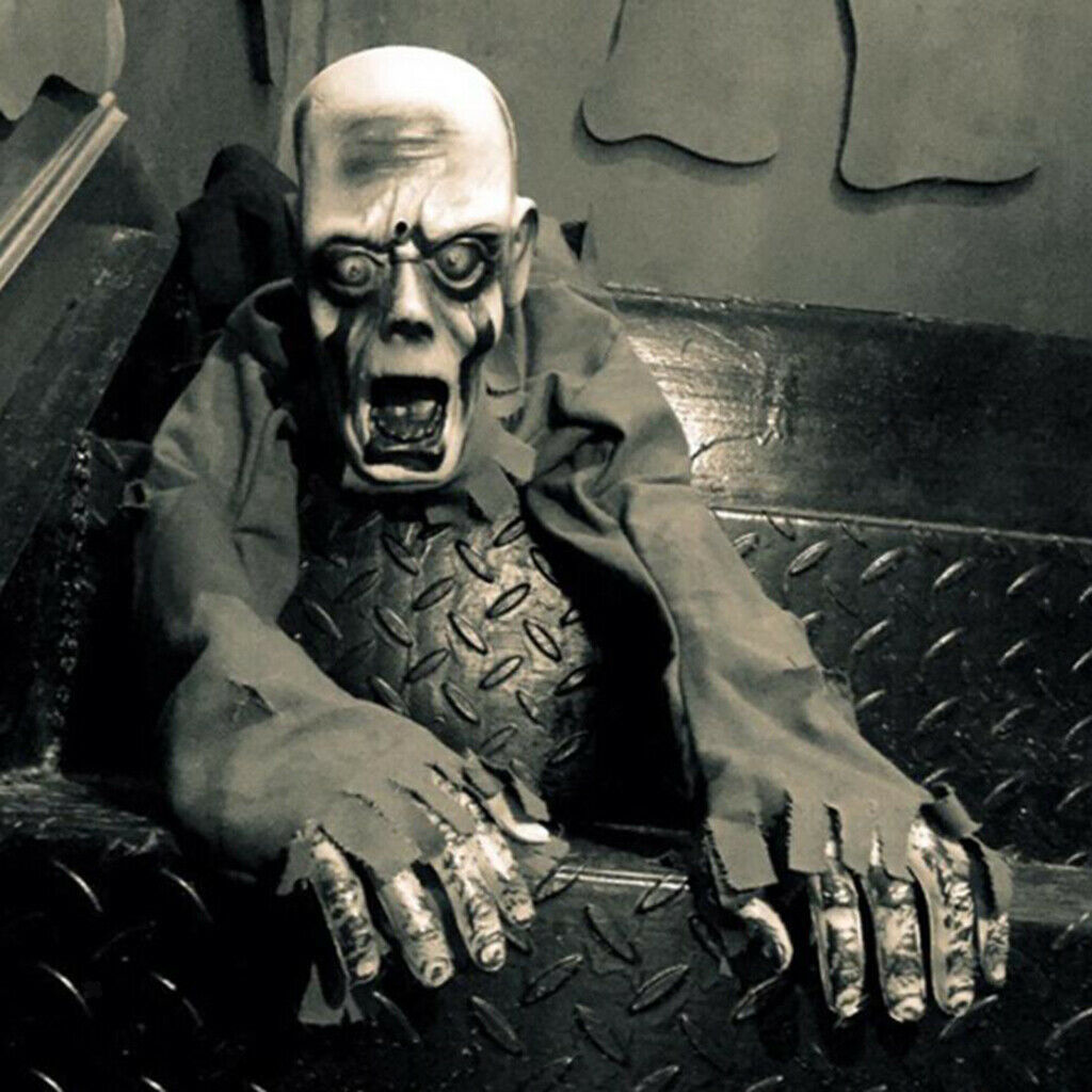 Crawling Ghost Halloween Haunted House with Glowing Eyes and Screaming Sound