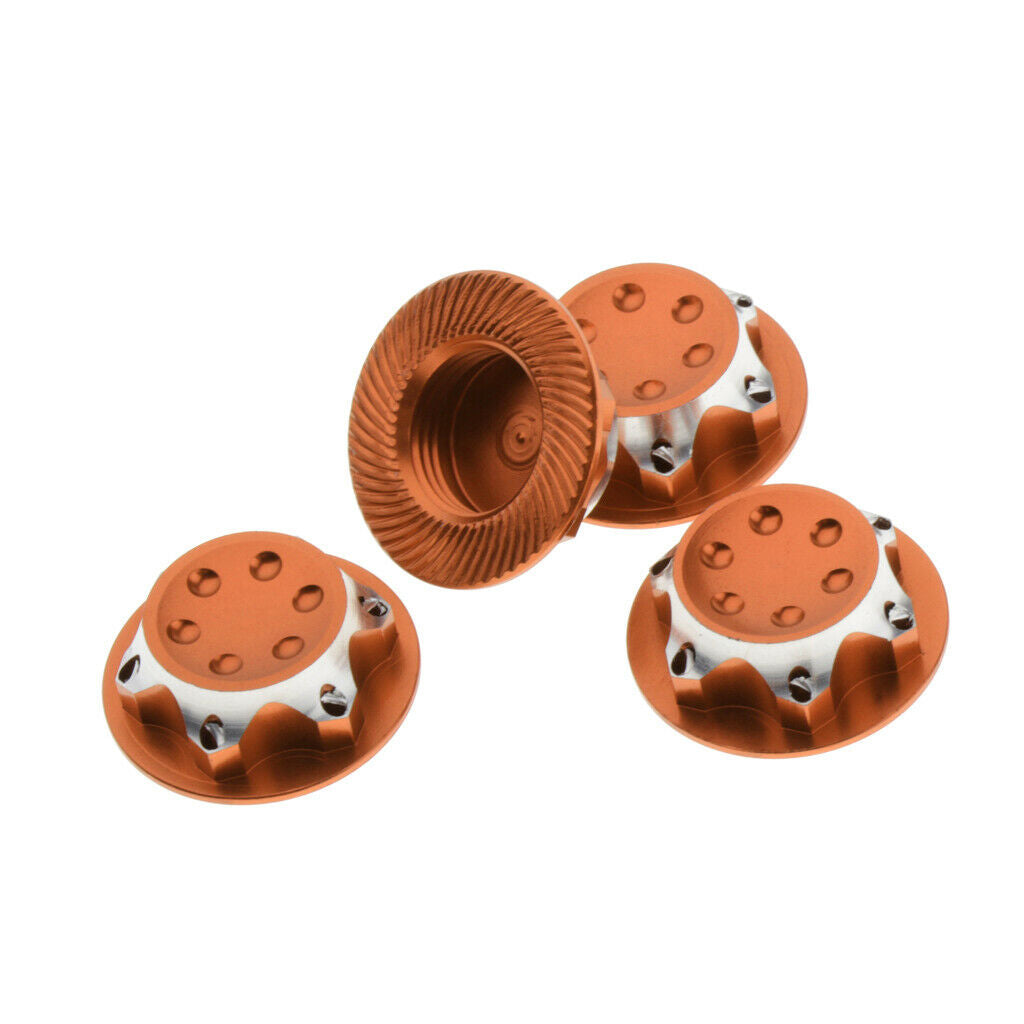 4pcs Wheel Hexagon Nut Dust Cover For 1/8 HSP 94762 94886 ZD Racing Car Accs