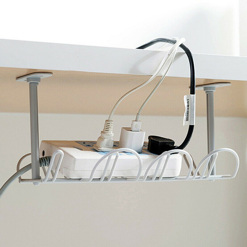 Shelf Strong Hanging Basket Socket Table Bottom Power Cable Wire OrganizerBDAU