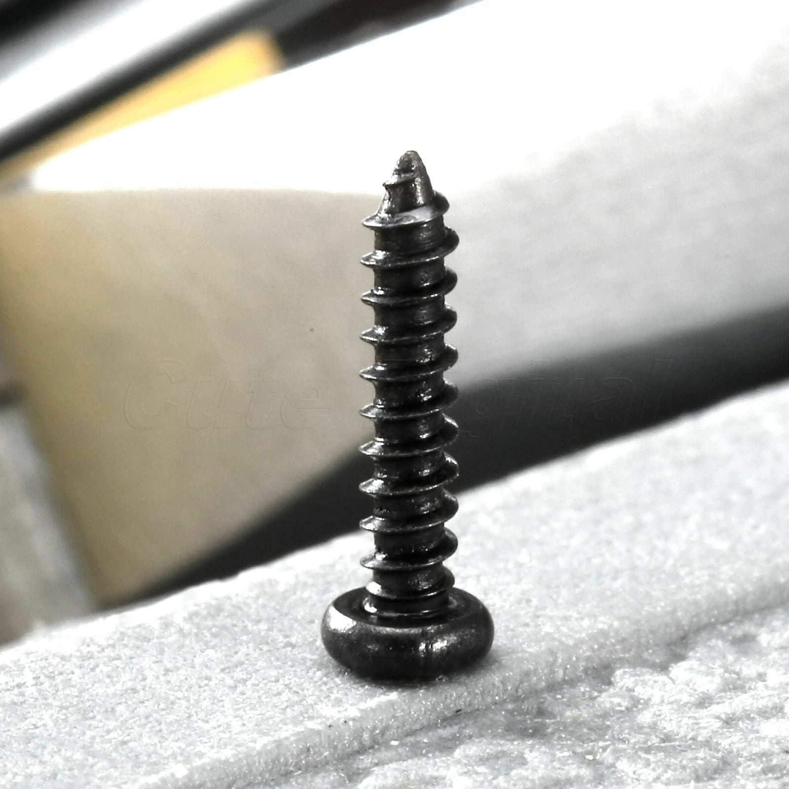 M2 x 10mm Carbon Steel Round Cross Head Self Tapping Screw  Fastener * 100