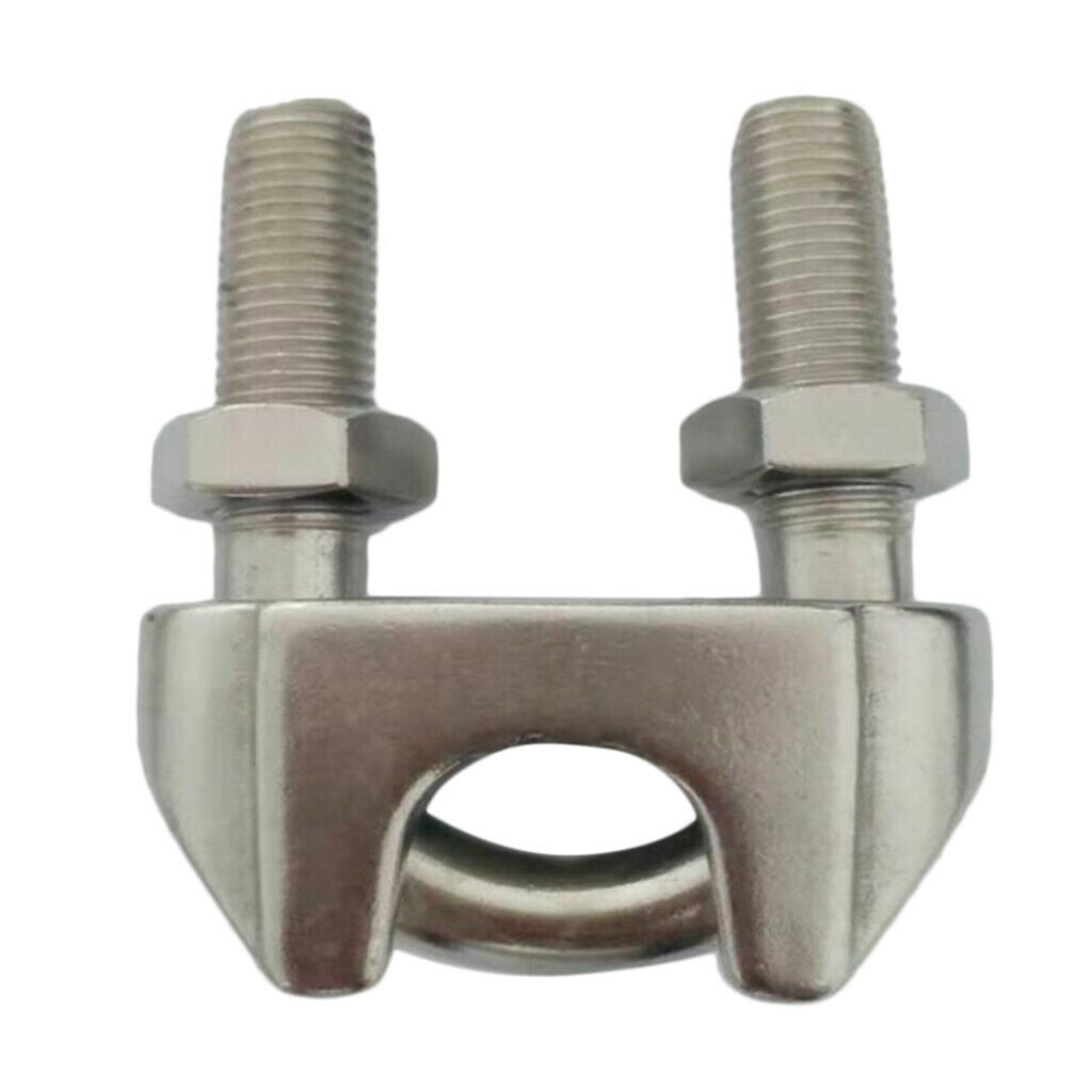 2mm 304 Stainless Steel Wire Rope Clip Clamp Saddle Clips U Bolt Fastener