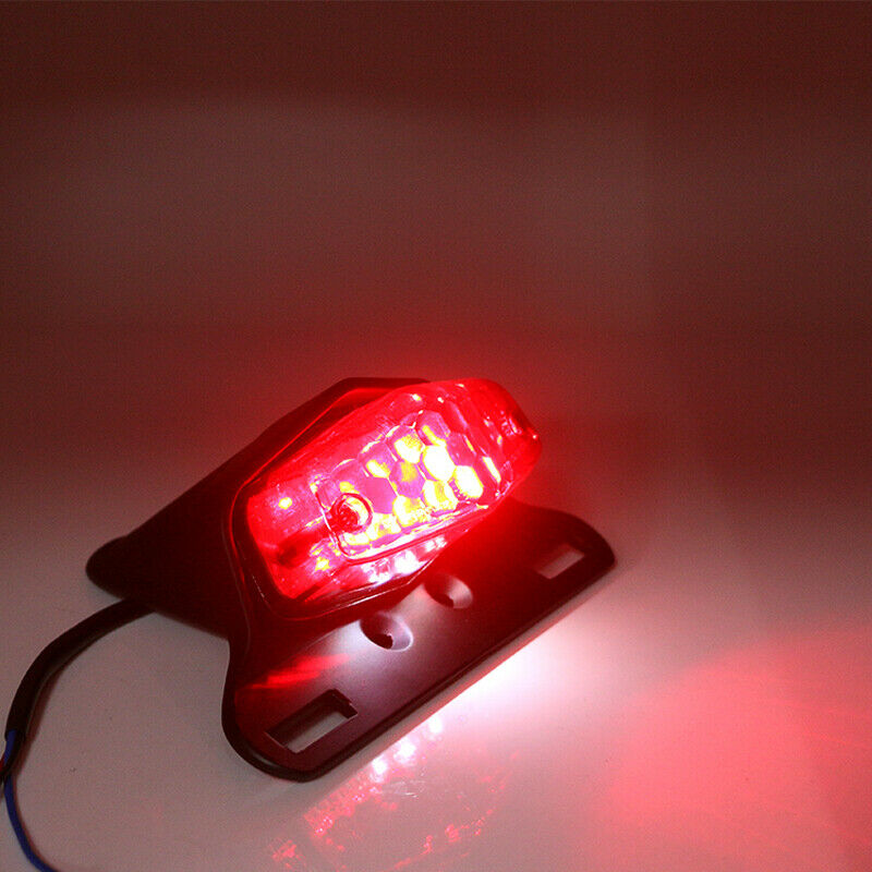 12V LED Motorcycle Turn Signal Tail Light Fender Edge Brake License Plate Lamp