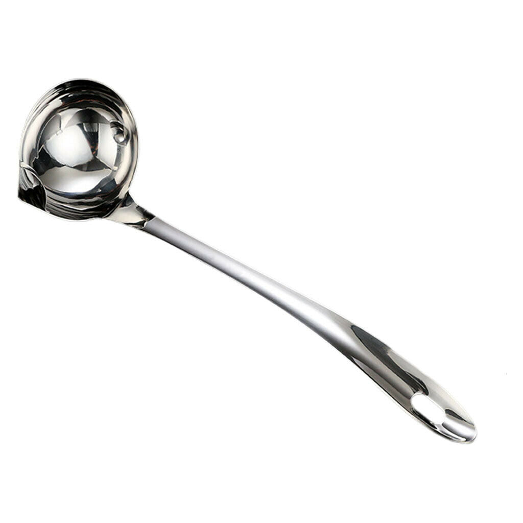 Kitchen Ladle Long Handle Ladle Spoon Soup Colander  31.5x9cm 304