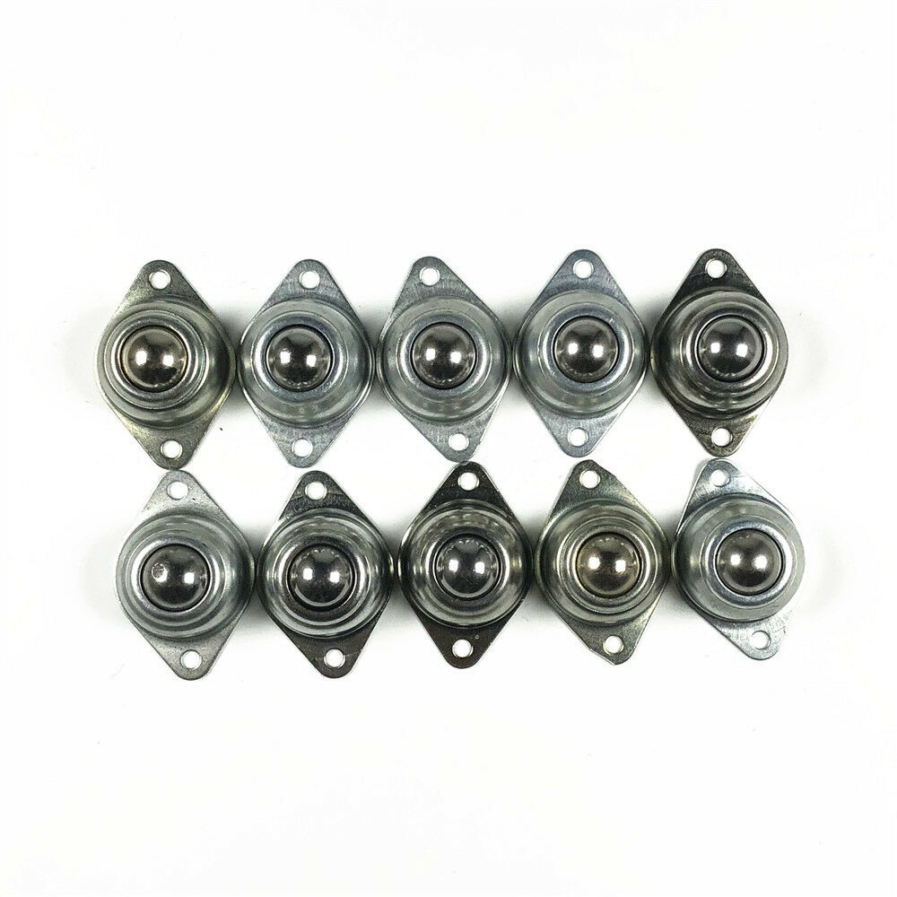 10Units Dia 10kg 5/8'' Ball Metal Transfer Bearing Unit Conveyor Roller Wheels