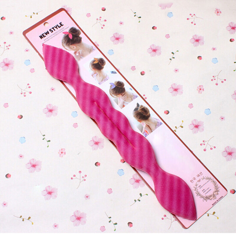 Rabbit Ear Magic Sponge Hair Styling Curler Roller Donut Bun Maker Twist'Tool XC