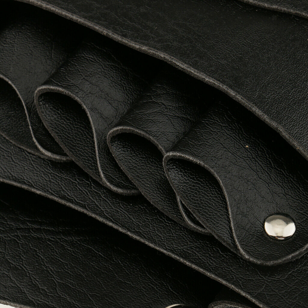 Black Shear Holster PU Leather Barber & Salon Leather Holster for Haircutting