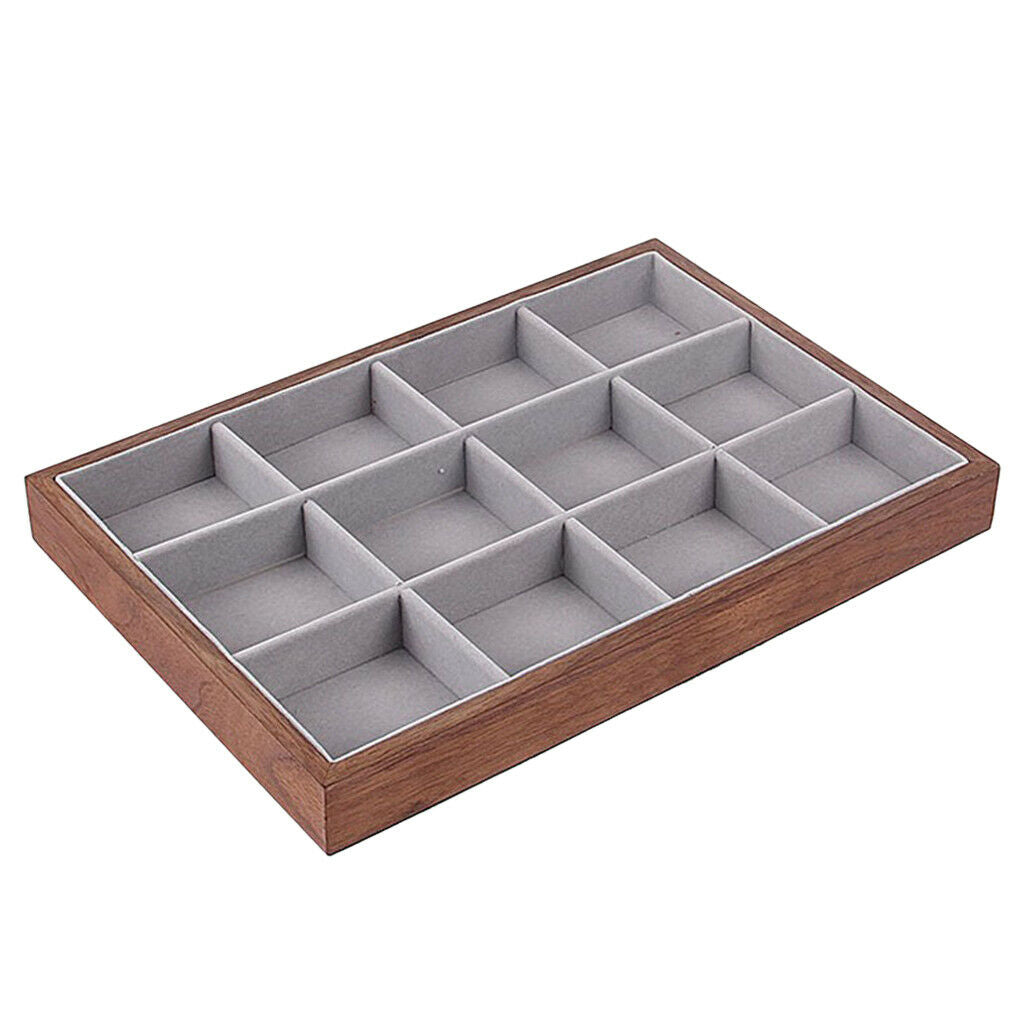 2x 9/12Slots Multi-Purpose Jewelry Box Bangles Rings Storage Showcase Case