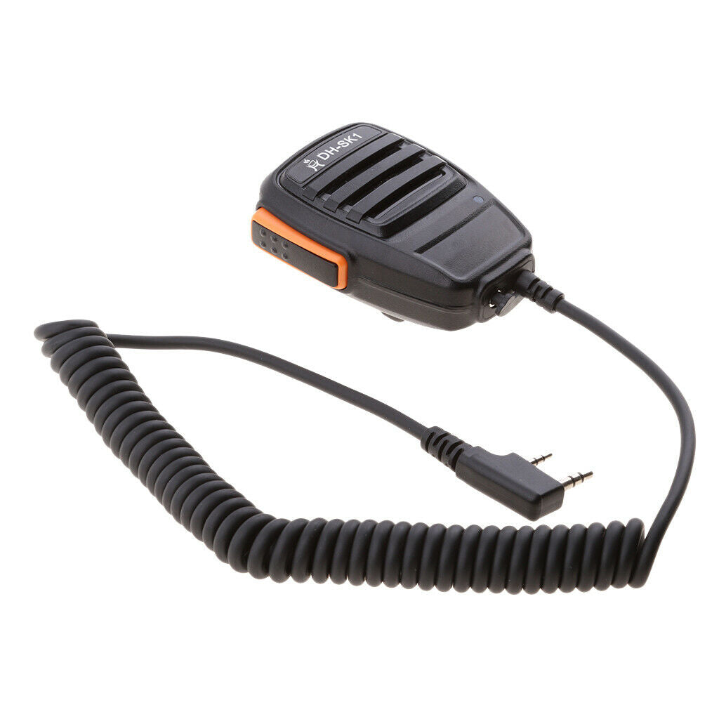 1 Pc Microphone Speaker With Spring Clip On Back Connects With Walkie Talkie