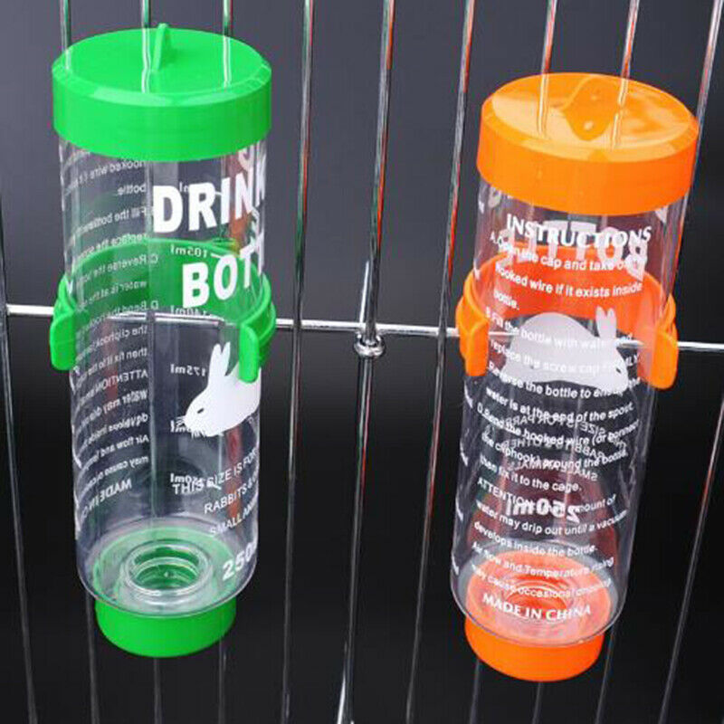 80ml Plastic Hamster Drinker Water Bottle Dispenser Hanging Pet Drinking .l8