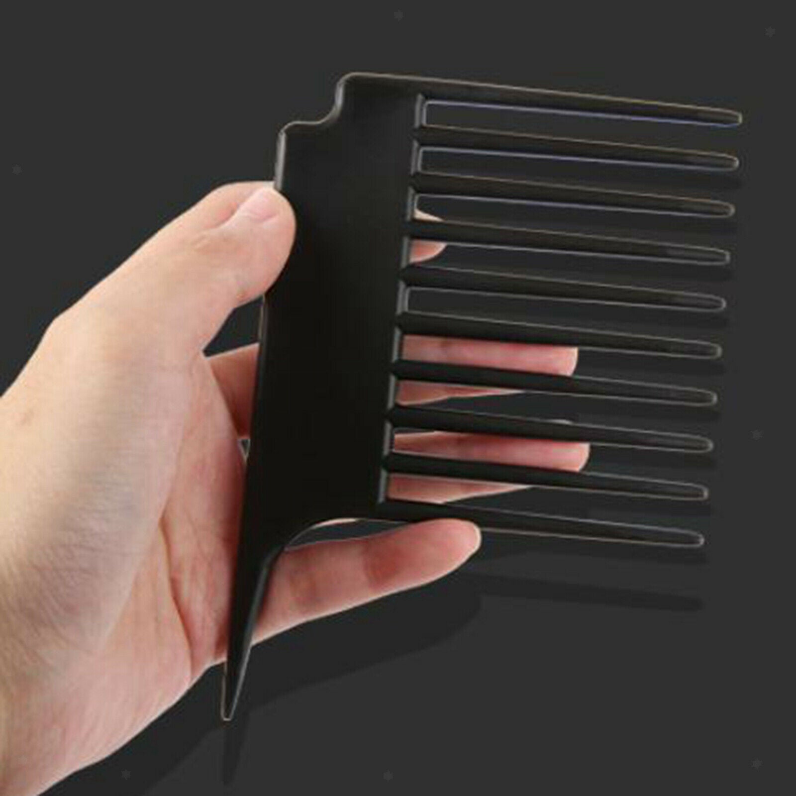 Male Oil Head Hair Beard Comb Home Hairdresser Wide Tooth Anti-static Black