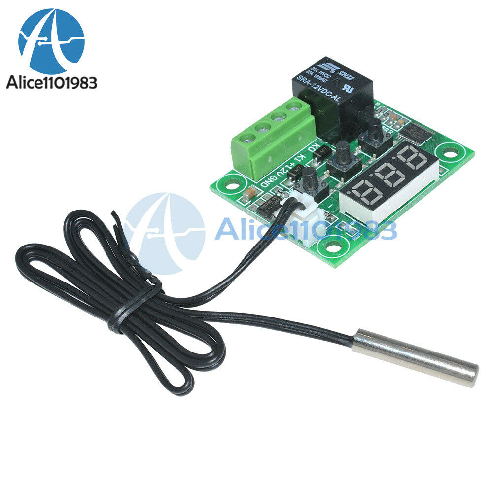 DC12V Red W1209 Digital thermostat Temperature Controler -50-110°C  + Sensor