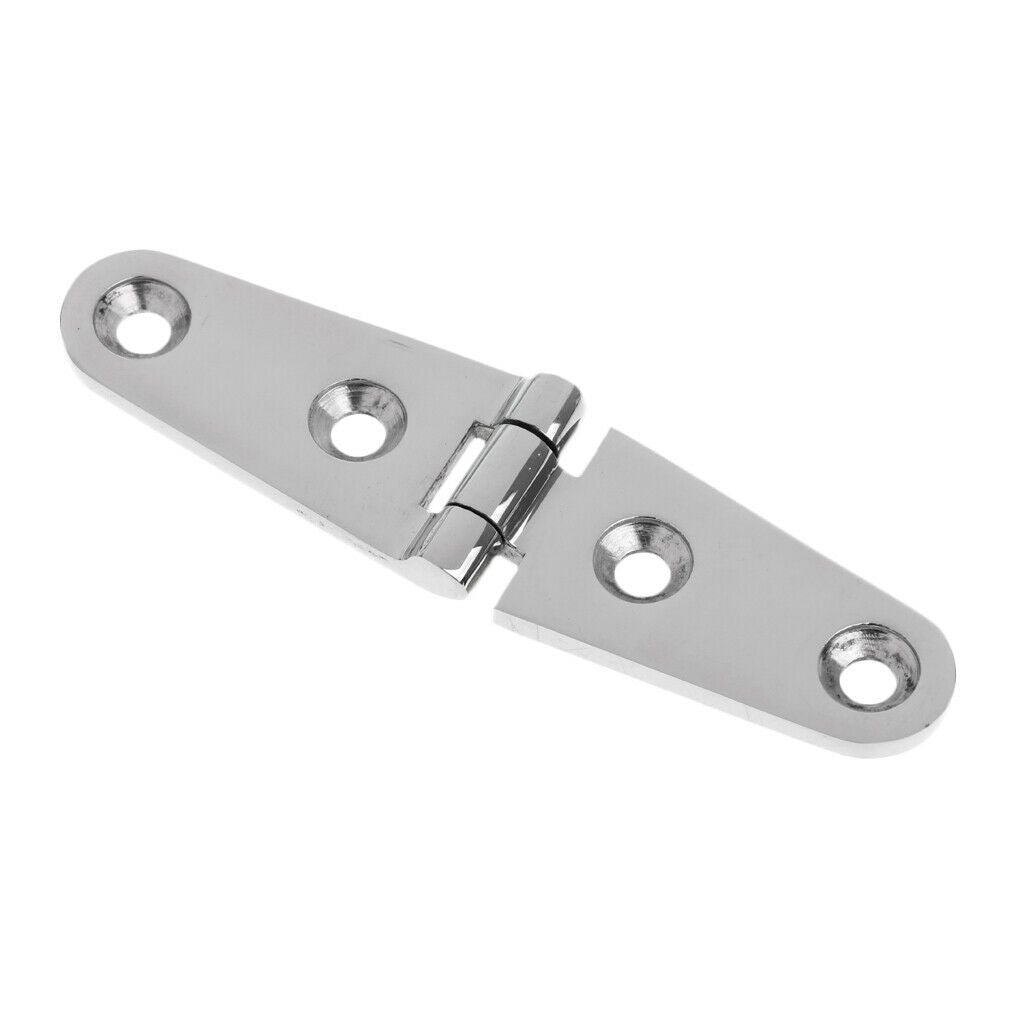4 Pieces 100 X 25mm Marine 316 Stainless Steel Bridge Strap Door Hinge