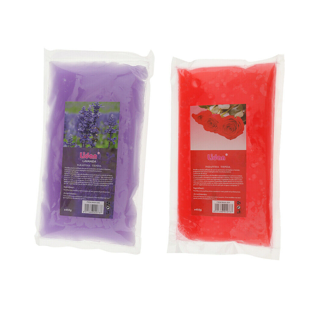2 Packs 450g Paraffin Wax Therapy Bath For Hands Feet Skin Care Beauty SPA