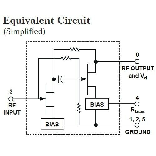 [20pcs] MGA-85563-BLK 6GHz 3V 15mA Amplifier SOT363