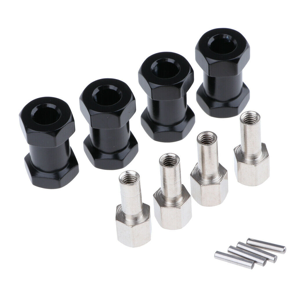 12mm Hex Hub 20mm Extented Adaptor For 1/10 RC Car Axial SCX10 D90 Black&Red