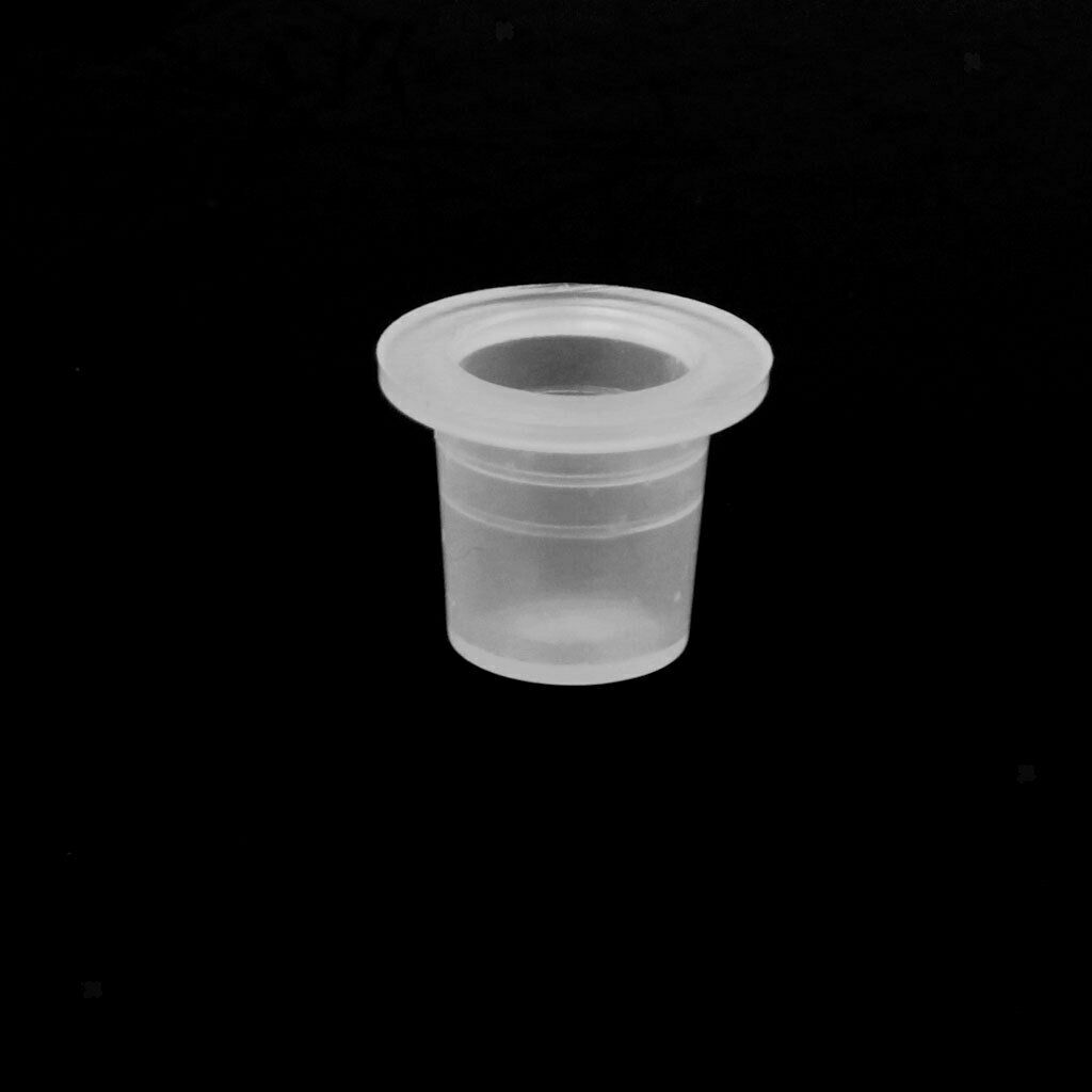 New 250 White Plastic Tattoo Color Ink Holder Cups Supplies Small