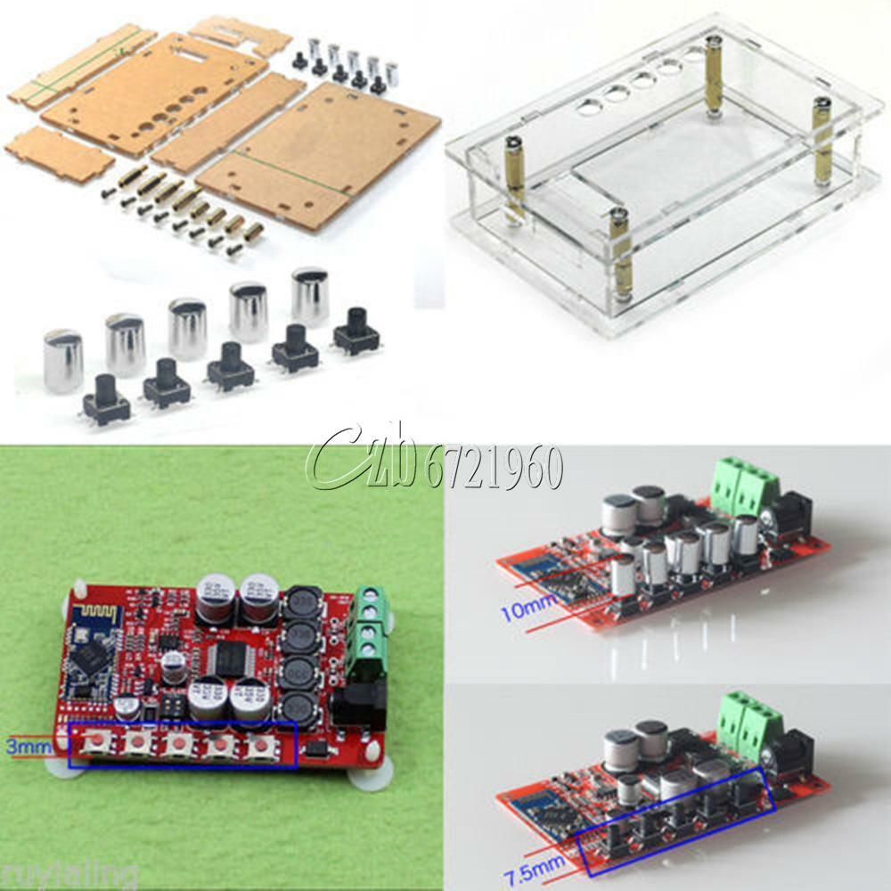 TDA7492P 2X50W Bluetooth 4.0 Audio Receiver Amplifier Module Board Red + Case