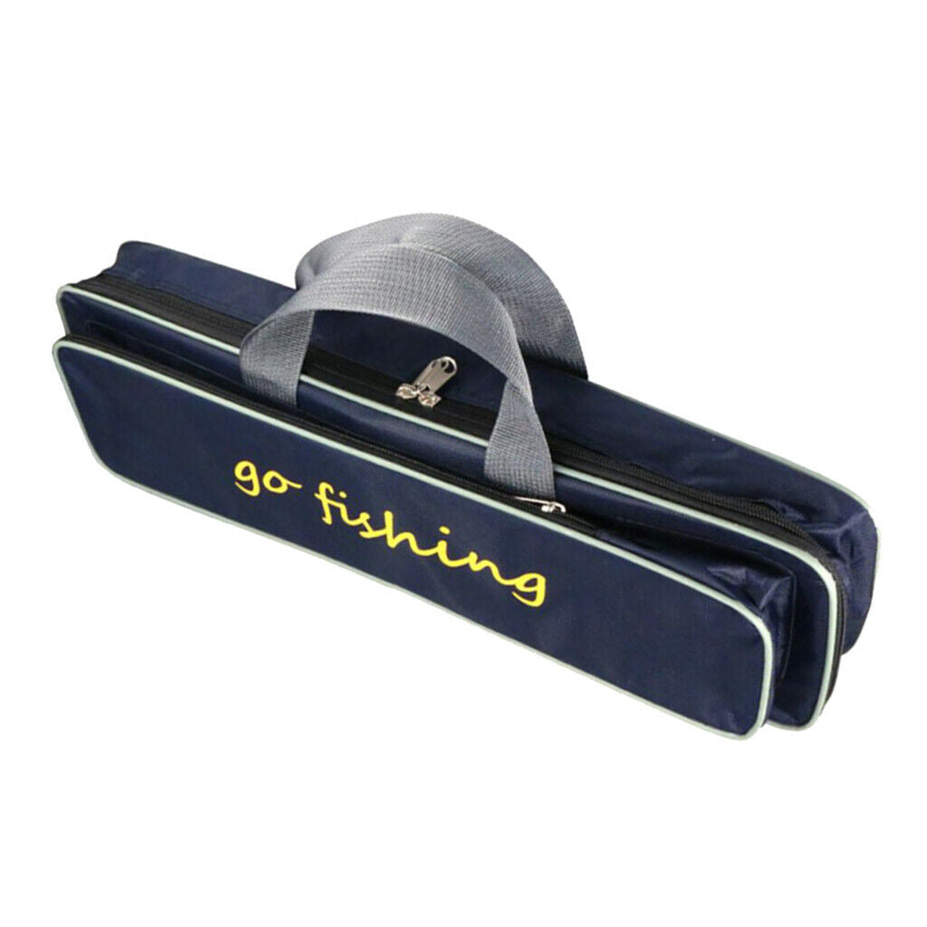 Large Capacity Portable Fishing Rod Reel Case Dustproof with Double Zippers