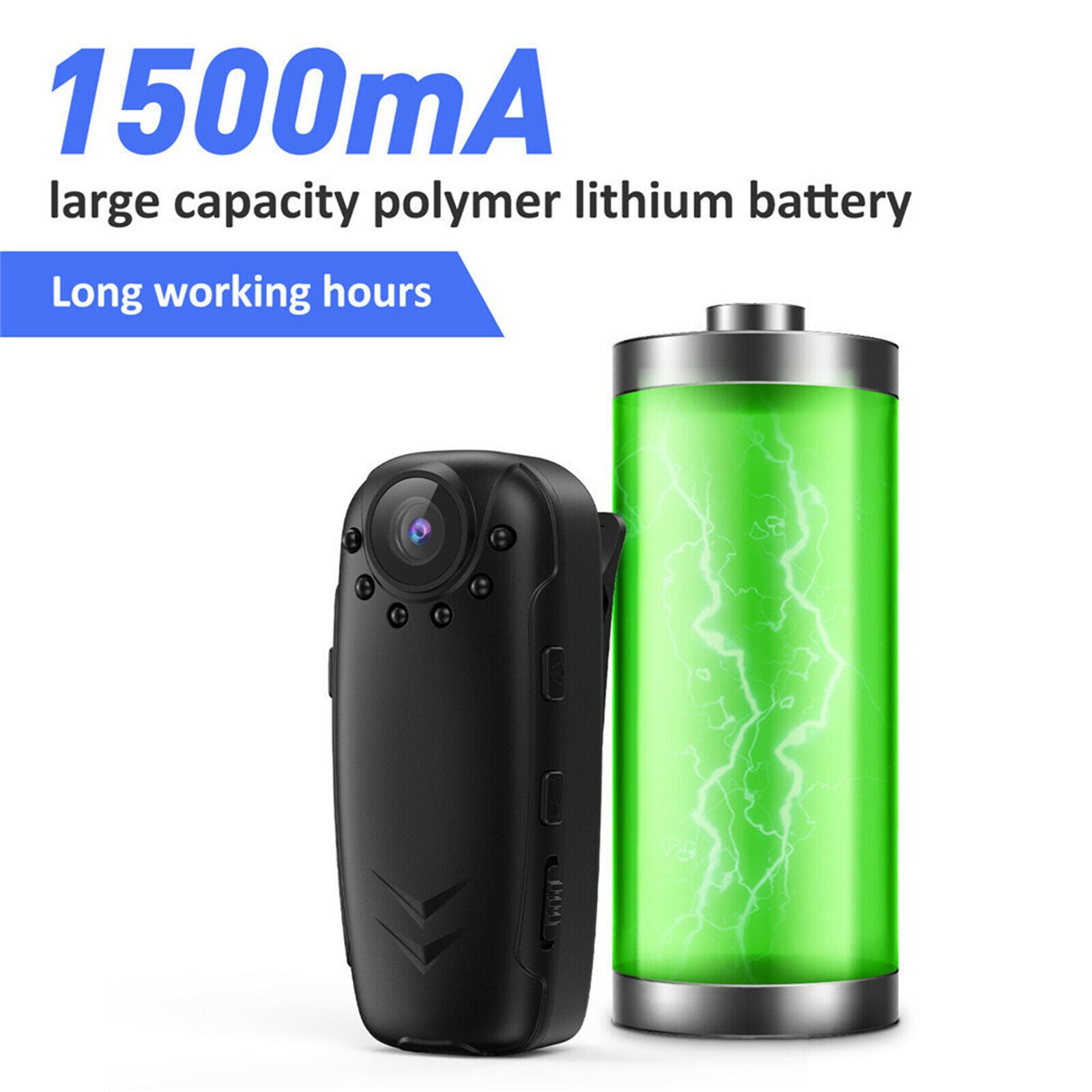 Mini Spy Camera Sports Body Camera Video Recorder HD 1080P Pocket Clip