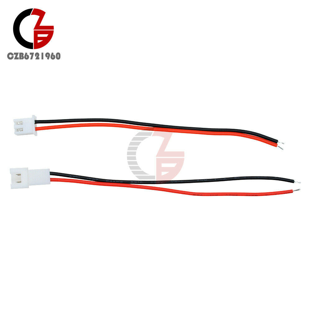 5Pairs XH 2PIN 2.54mm 10cm Long JST Male to Female Plug Wire Connector New