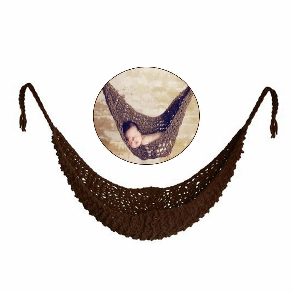 Cute baby boy girl costume pure handmade thread hammock photo props