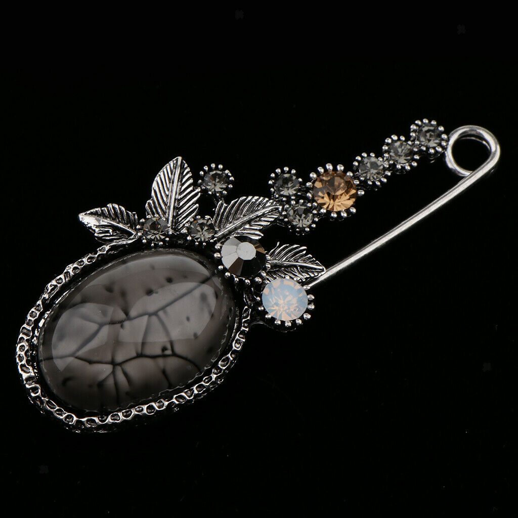 Stone Brooch Pin Women Girl Fashion Jewelry Clothes Accessory