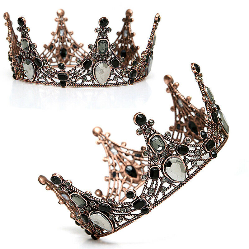 Mini Retro Black Tiaras Crowns Cake Topper Decoration Party Birthday Supp.l8
