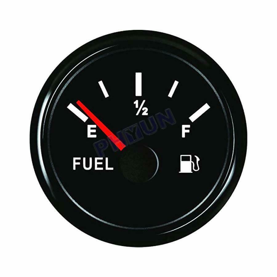 2" Fuel Level Indicator Gauge 0-190 Ohms for 12V/24V Car Truck Marine Yacht Boat