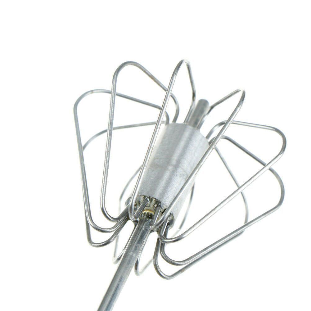 Semi - automatic Foamer Rotate Hand Whisk Mixer Egg Beater Milk Crea.l8