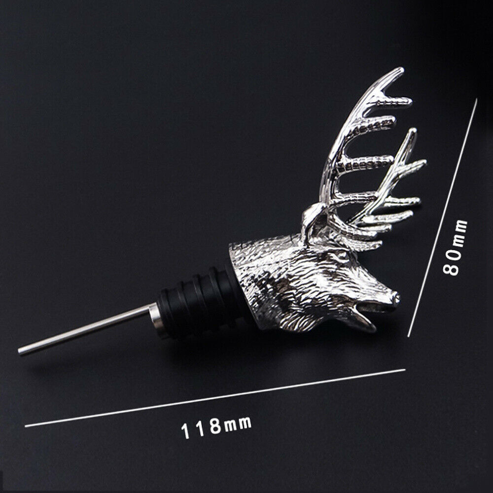 Deer Head Red Wine Pourer Aerator Bottle Accessory Stopper Wine Server Gift