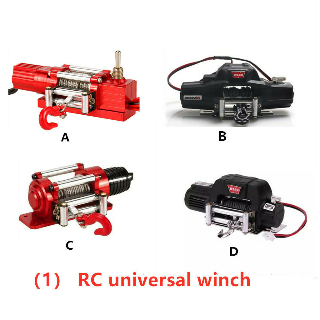 Wireless Remote RC Crawler Winch Wired Automatic Winch Control System and
