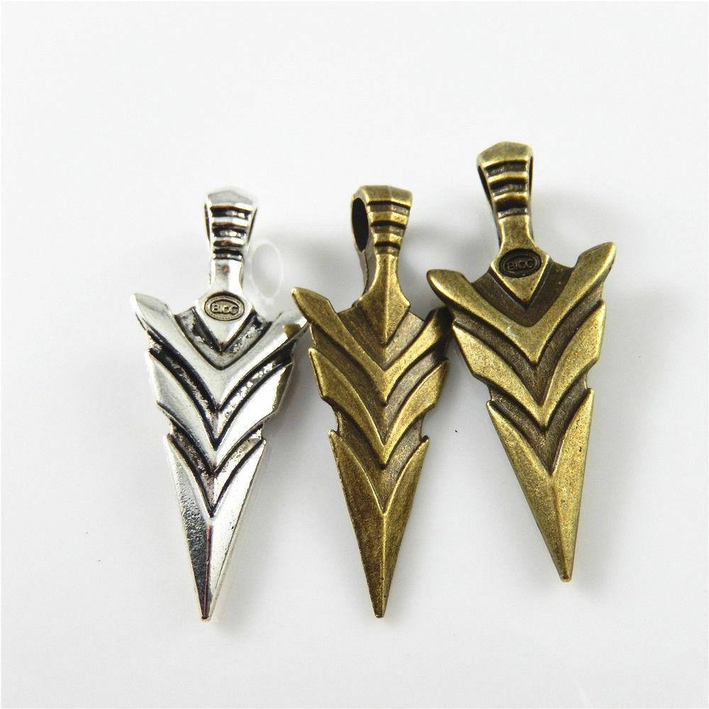 6 pcs Mix Lot Retro Sword Alloy Charm Pendant Jewelry Making Dangle 46*19*9mm