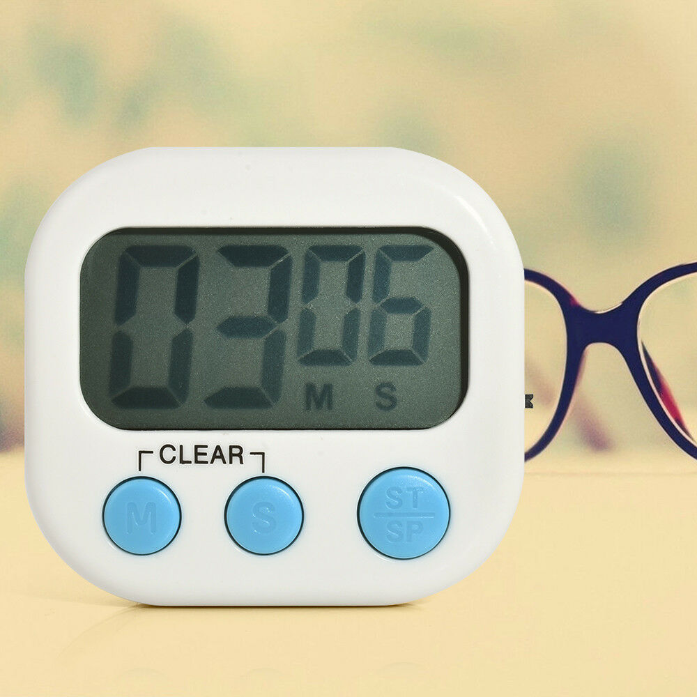 New Large LCD Kitchen Cooking Timer Count-Down Up Clock Loud Alarm Magnetic