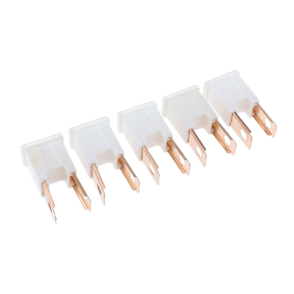 10 Pieces Auto Car FLK-M 32V Male Straight Long Blades PAL Fuses 120A Brown