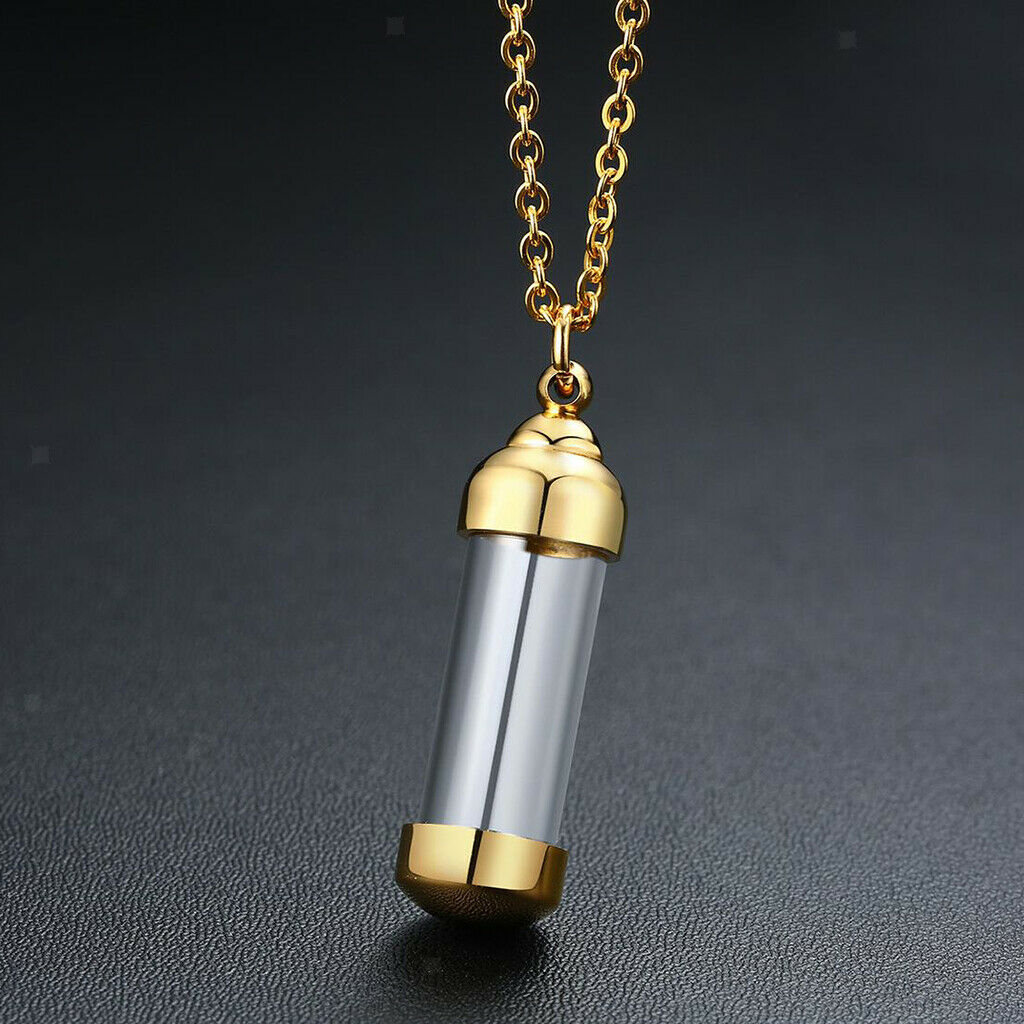 2 x 50cm Urn Pendant Necklace Keepsake Memorial Pendant for Ashes Hair