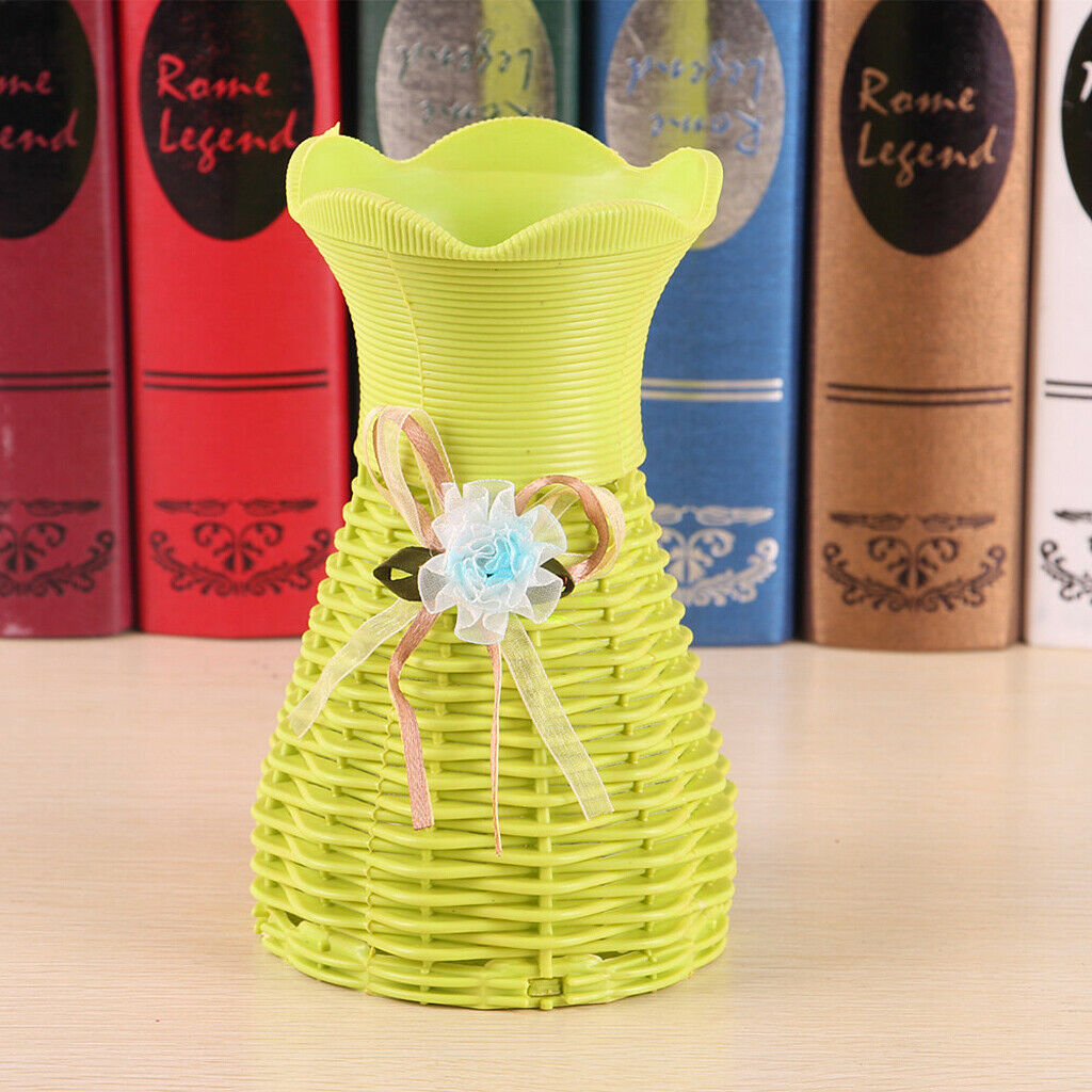 Plant Arrangement Rattan Basket Pot Garden Party