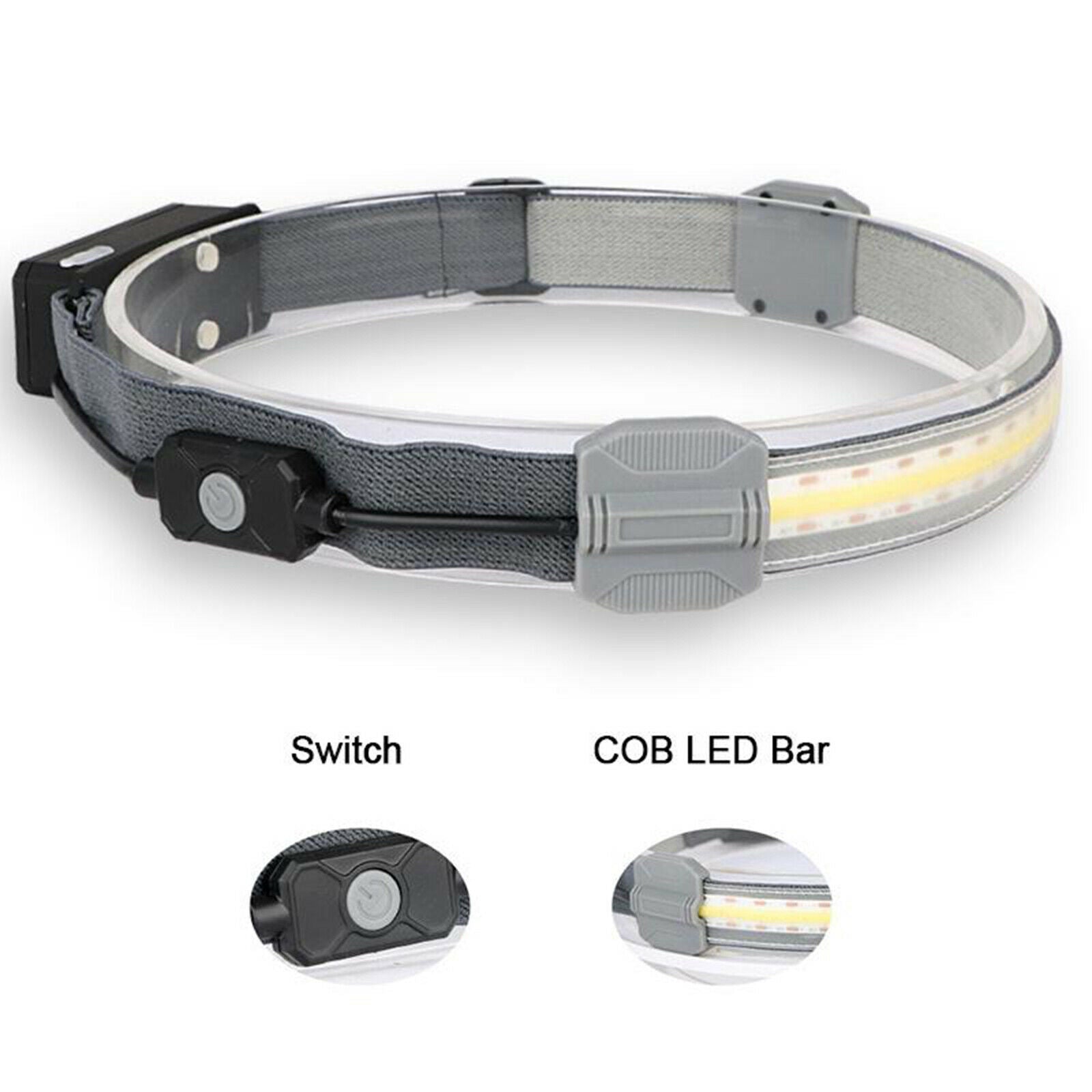 Adjustable Elastic Headlamp Strap Headlight Running Head Lamp Headband